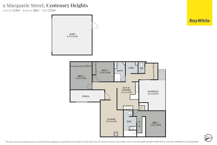 Floorplan of Homely house listing, 9 Macquarie Street, Centenary Heights QLD 4350