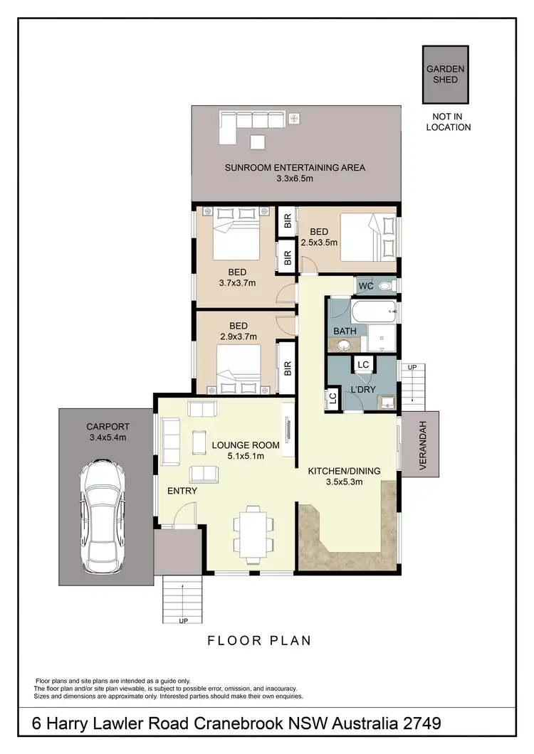 Floorplan of Homely house listing, 6 Harry Lawler Road, Cranebrook NSW 2749