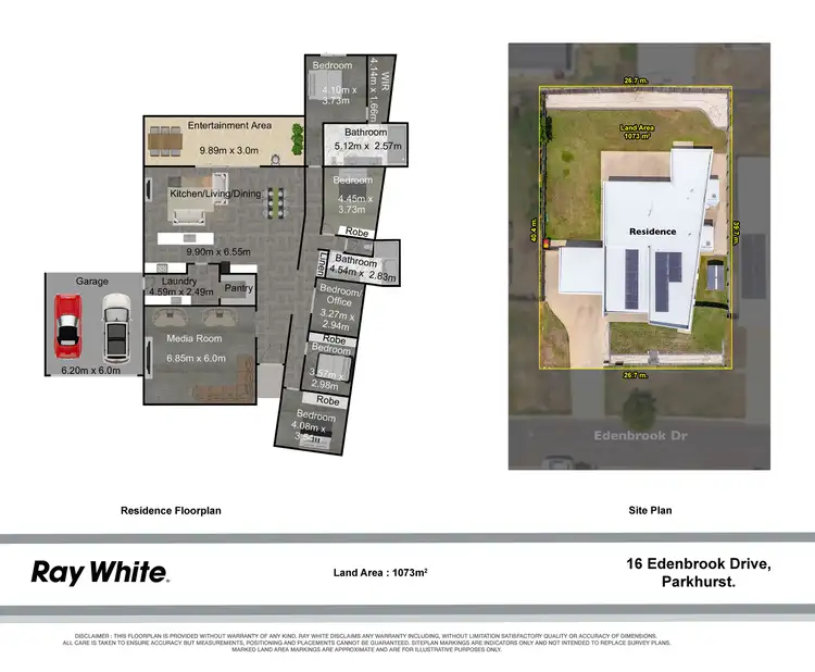 Floorplan of Homely house listing, 16 Edenbrook Drive, Parkhurst QLD 4702