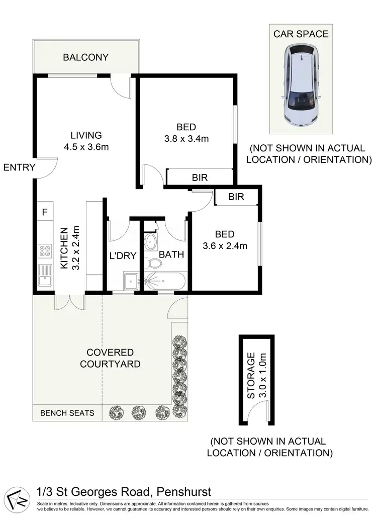 Floorplan of Homely unit listing, 1/3 St Georges Road, Penshurst NSW 2222