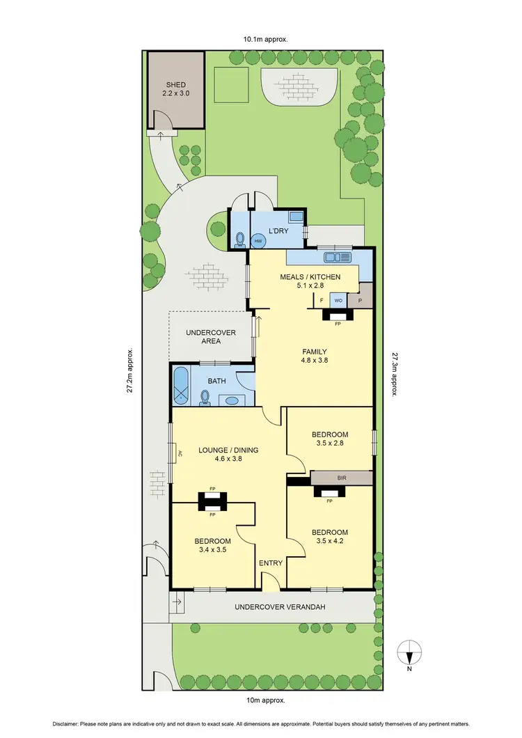 Floorplan of Homely house listing, 53 Whitby Street, Brunswick West VIC 3055