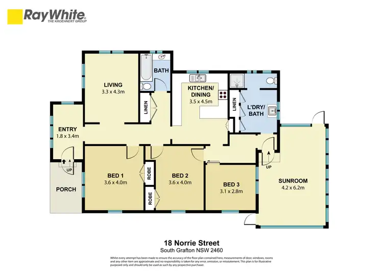 Floorplan of Homely house listing, 18 Norrie Street, South Grafton NSW 2460