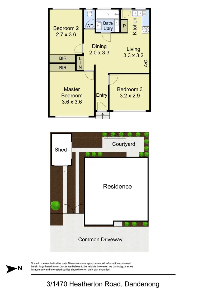 Floorplan of Homely unit listing, 3/1470 Heatherton Road, Dandenong VIC 3175