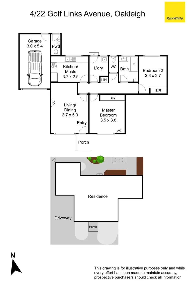 Floorplan of Homely unit listing, 4/22 Golf Links Avenue, Oakleigh VIC 3166
