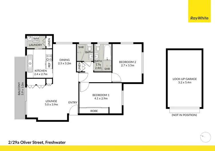 Floorplan of Homely apartment listing, 2/29A Oliver Street, Freshwater NSW 2096