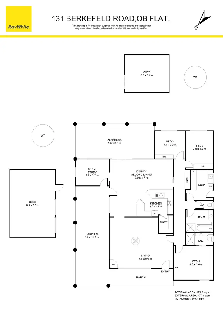 Floorplan of Homely house listing, 131 Berkefeld Road, Ob Flat SA 5291