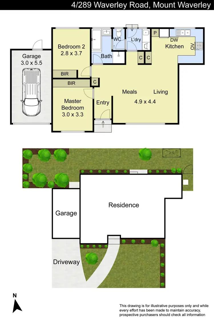 Floorplan of Homely unit listing, 4/289 Waverley Road, Mount Waverley VIC 3149