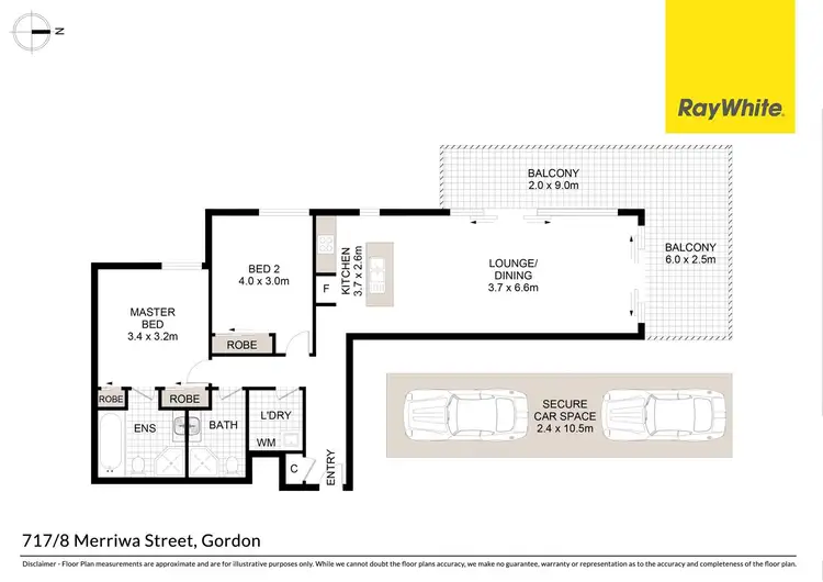 Floorplan of Homely unit listing, 717/8 Merriwa Street, Gordon NSW 2072