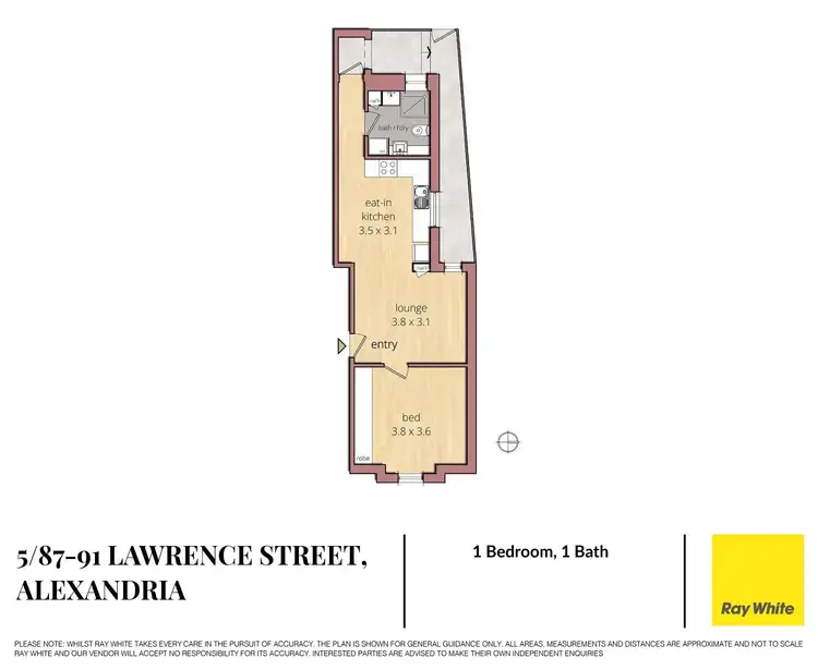 Floorplan of Homely apartment listing, 5/87-91 Lawrence Street, Alexandria NSW 2015
