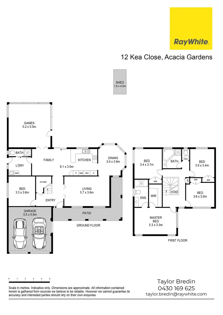 Floorplan of Homely house listing, 12 Kea Close, Acacia Gardens NSW 2763