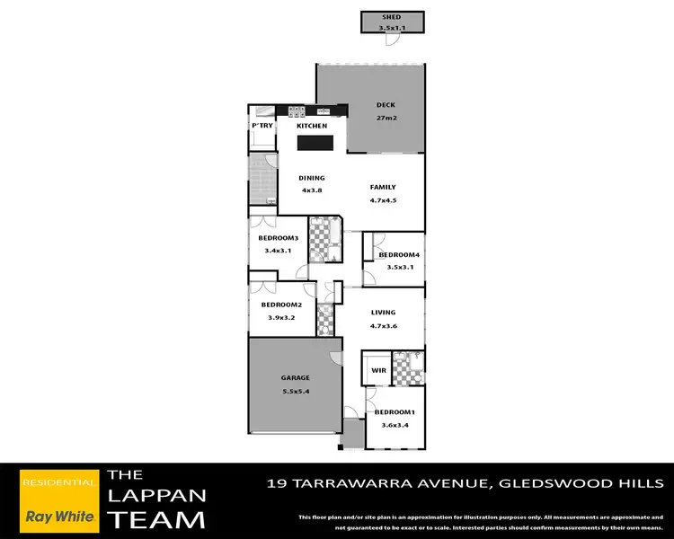 Floorplan of Homely house listing, 19 Tarrawarra Avenue, Gledswood Hills NSW 2557