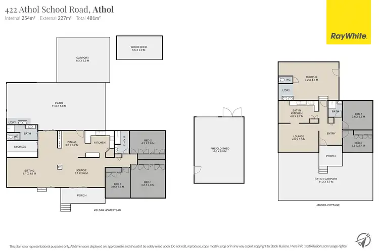Floorplan of Homely rural property listing, "Keldar" 422 Athol School Road, Athol QLD 4350