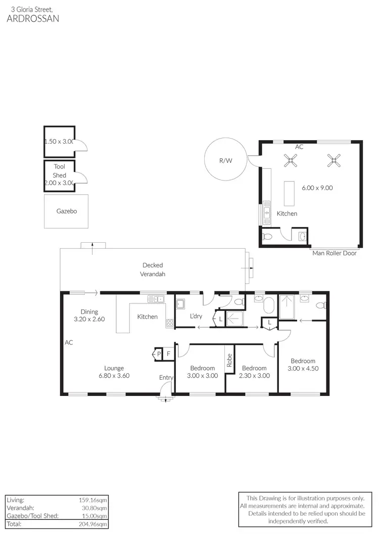 Floorplan of Homely house listing, 3 Gloria Street, Ardrossan SA 5571