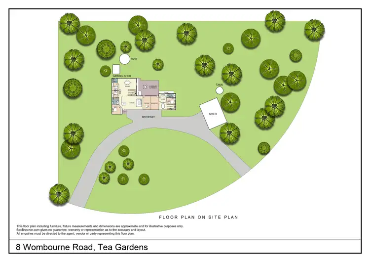 Floorplan of Homely house listing, 8 Wombourne Road, Tea Gardens NSW 2324