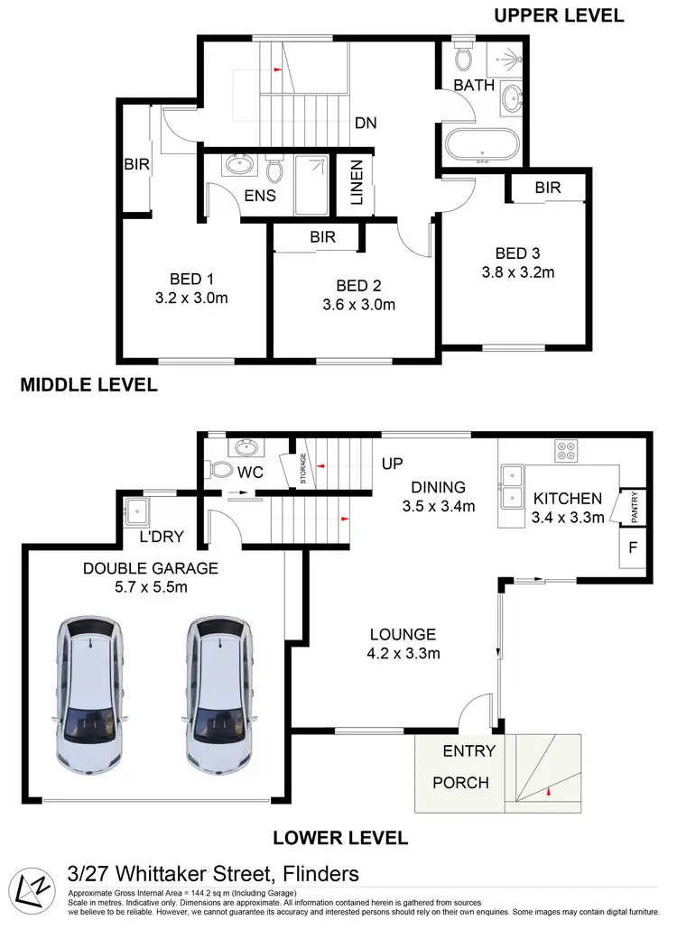 Floorplan of Homely house listing, 3/27 Whittaker Street, Flinders NSW 2529
