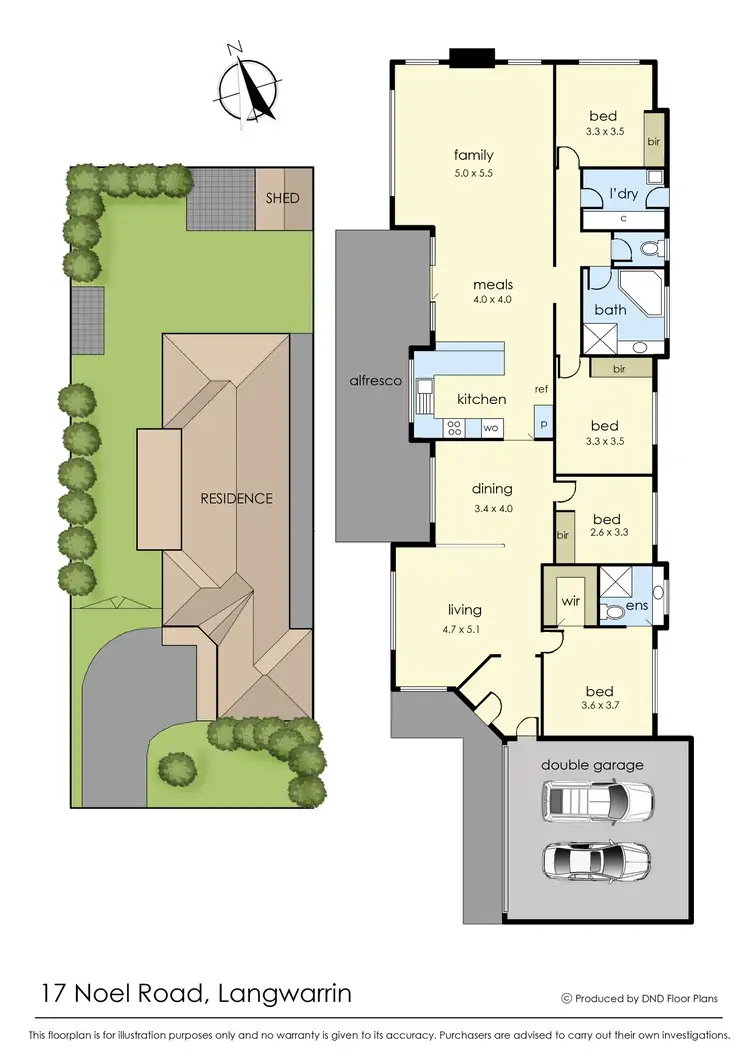 Floorplan of Homely house listing, 17 Noel Road, Langwarrin VIC 3910