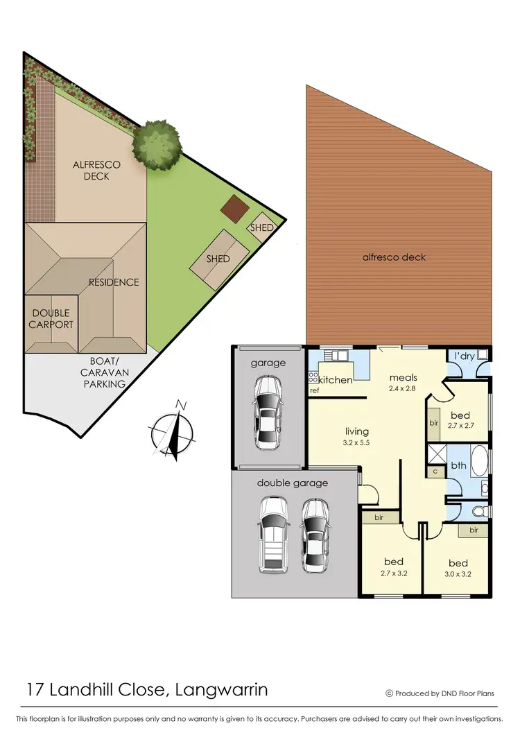Floorplan of Homely house listing, 17 Landhill Close, Langwarrin VIC 3910
