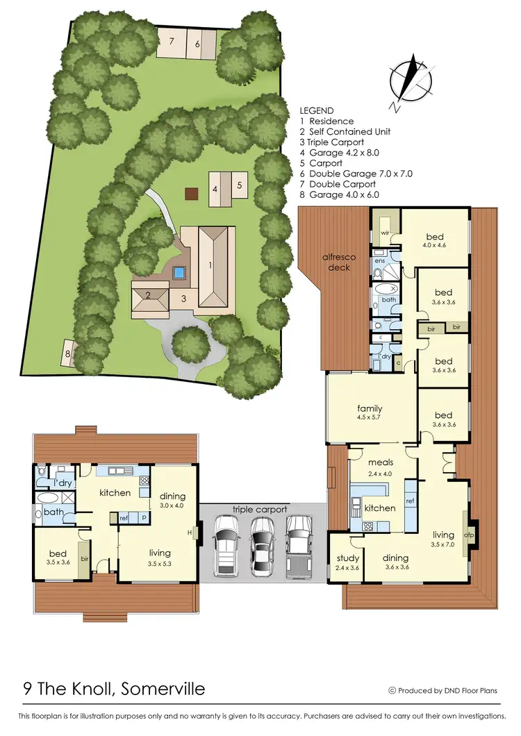 Floorplan of Homely rural property listing, 9 The Knoll, Somerville VIC 3912