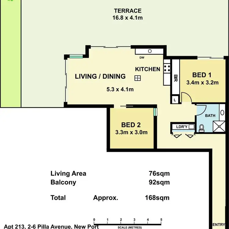 Floorplan of Homely house listing, 213/2-6 Pilla Avenue, New Port SA 5015