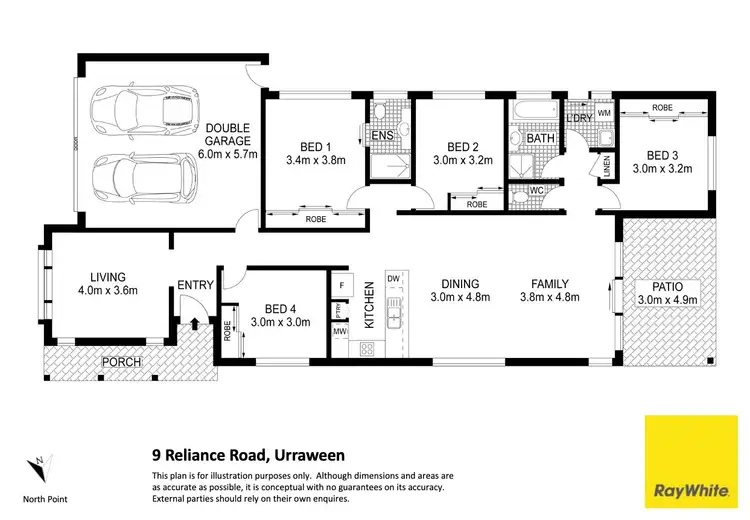 Floorplan of Homely house listing, 9 Reliance Road, Urraween QLD 4655