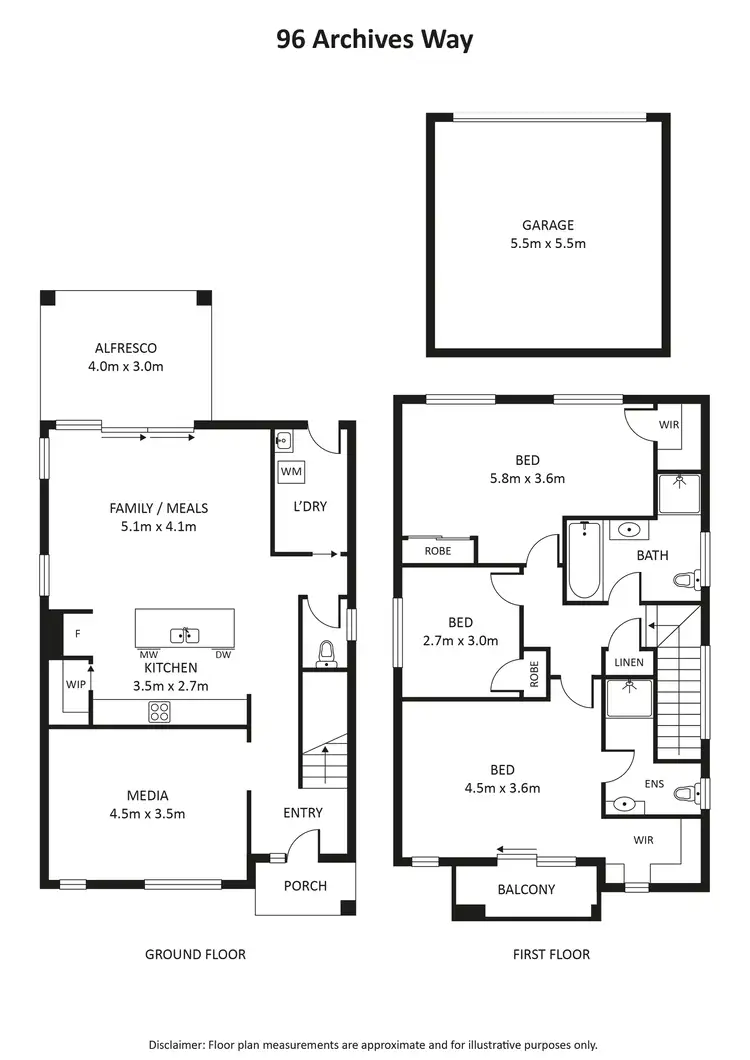 Floorplan of Homely other listing, 96 Archives Way, Caddens NSW 2747