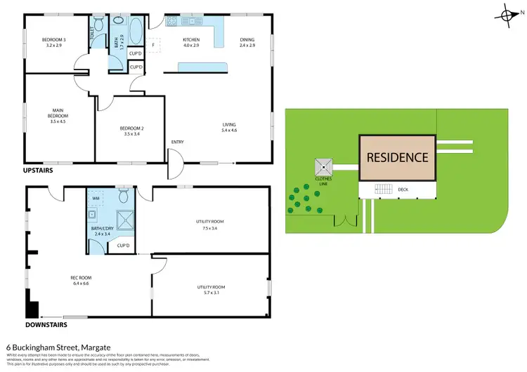 Floorplan of Homely house listing, 6 Buckingham Street, Margate QLD 4019