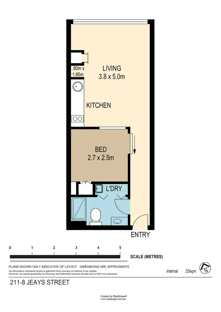 Floorplan of Homely apartment listing, 211/8 Jeays Street, Bowen Hills QLD 4006