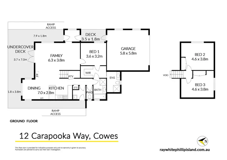Floorplan of Homely house listing, 12 Carapooka Way, Cowes VIC 3922