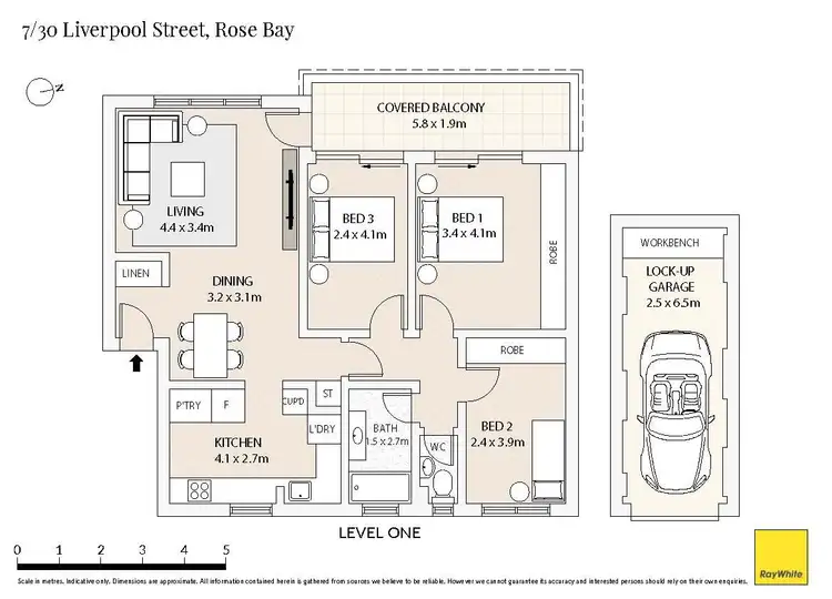 Floorplan of Homely apartment listing, 7/30 Liverpool Street, Rose Bay NSW 2029