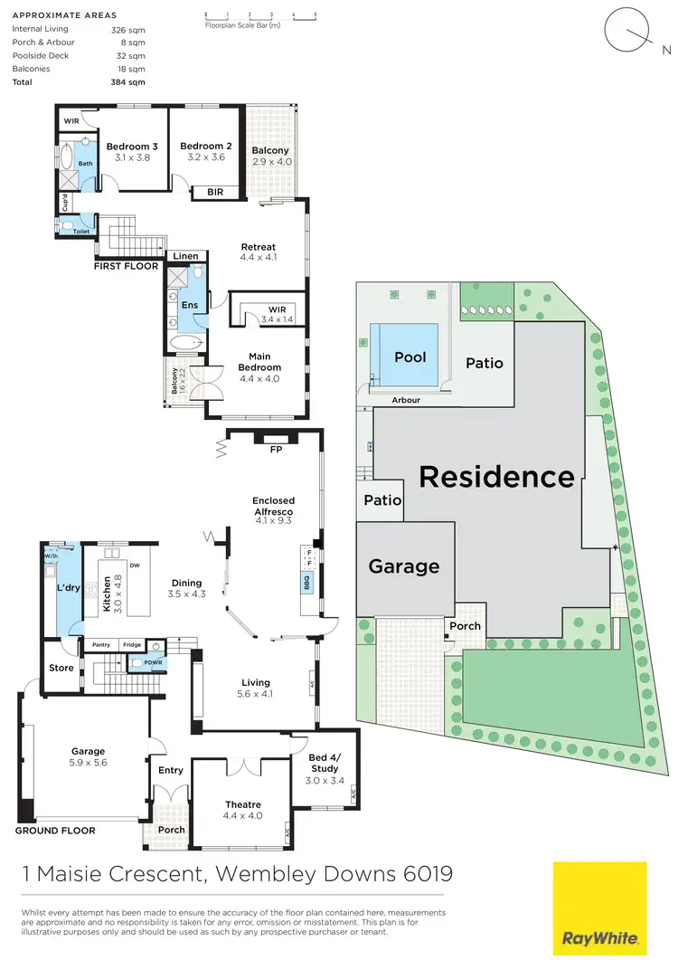 Floorplan of Homely house listing, 1 Maisie Crescent, Wembley Downs WA 6019