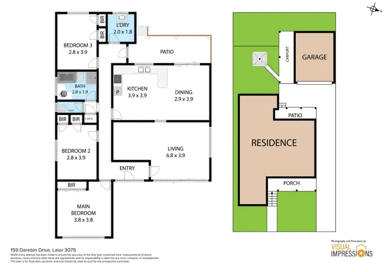 Floorplan of Homely house listing, 159 Darebin Drive, Lalor VIC 3075