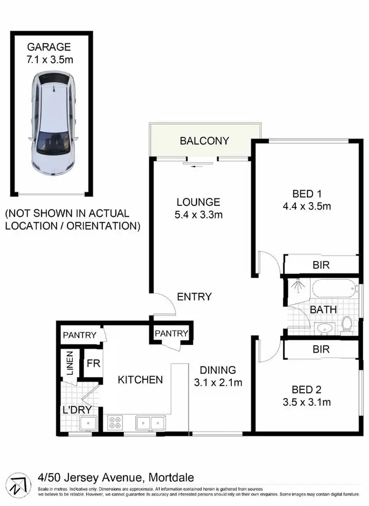 Floorplan of Homely apartment listing, 4/50 Jersey Avenue, Mortdale NSW 2223
