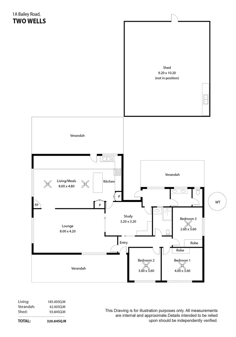Floorplan of Homely house listing, 1A Bailey Road, Two Wells SA 5501