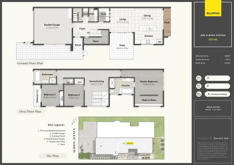 Floorplan of Homely semi-detached listing, 36B Albion Avenue, Miami QLD 4220