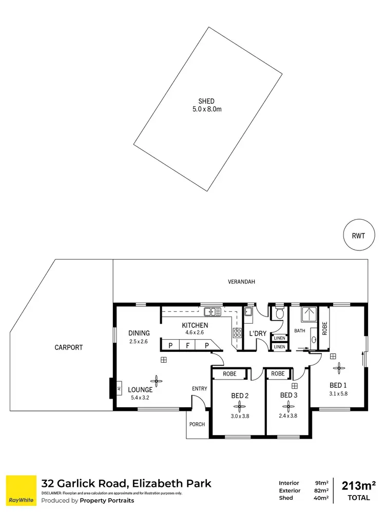 Floorplan of Homely house listing, 32 Garlick Road, Elizabeth Park SA 5113