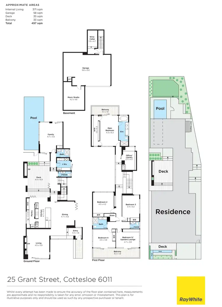 Floorplan of Homely house listing, 25 Grant Street, Cottesloe WA 6011