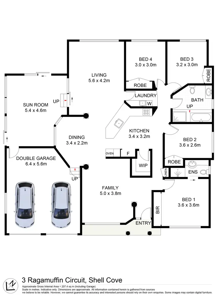Floorplan of Homely house listing, 3 Ragamuffin Circuit, Shell Cove NSW 2529