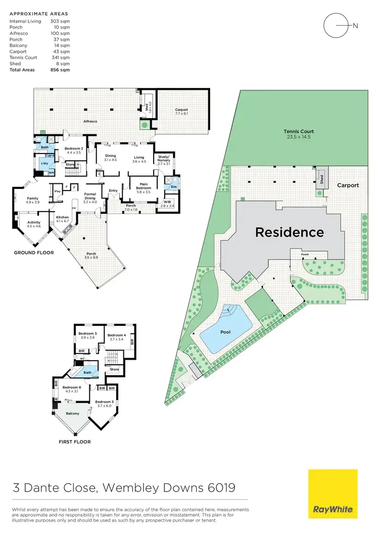 Floorplan of Homely house listing, 3 Dante Close, Wembley Downs WA 6019