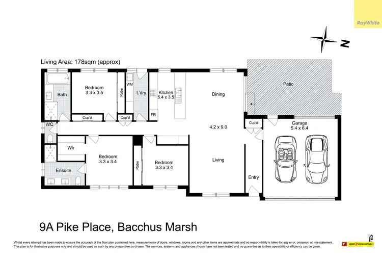 Floorplan of Homely house listing, 9A Pike Place, Bacchus Marsh VIC 3340
