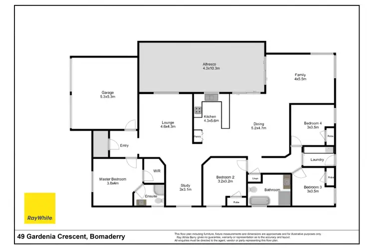 Floorplan of Homely house listing, 49 Gardenia Crescent, Bomaderry NSW 2541