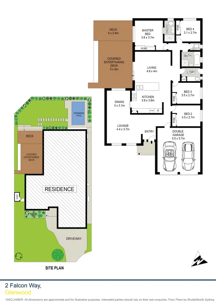 Floorplan of Homely house listing, 2 Falcon Way, Glenwood NSW 2768
