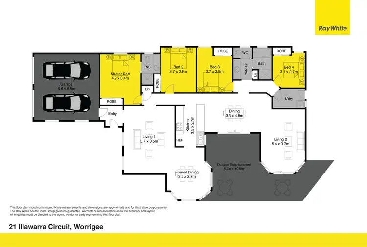 Floorplan of Homely house listing, 21 Illawarra Circuit, Worrigee NSW 2540