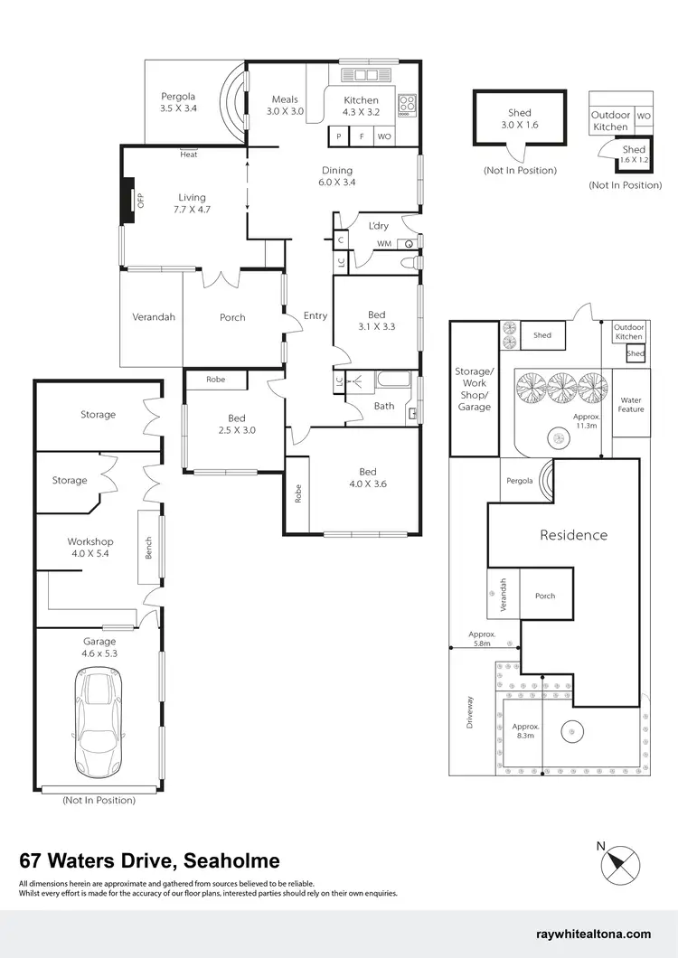 Floorplan of Homely house listing, 67 Waters Drive, Seaholme VIC 3018
