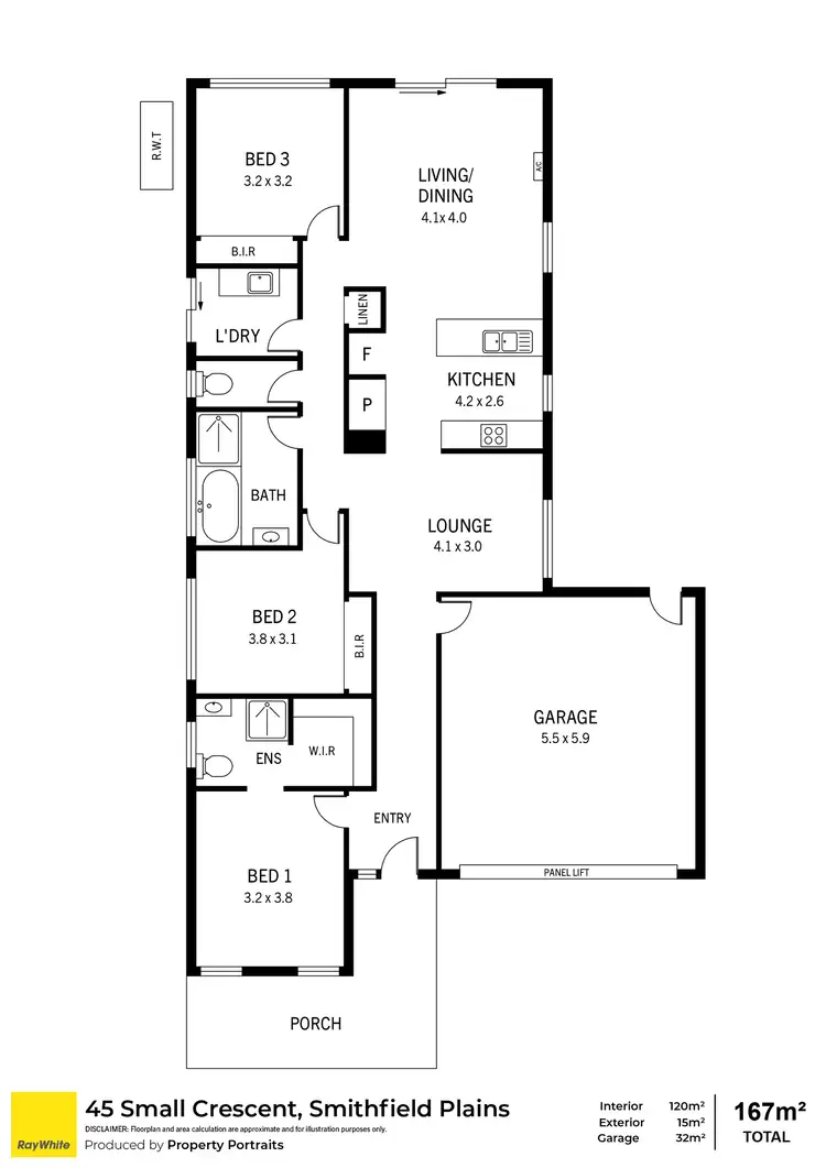 Floorplan of Homely house listing, 45 Small Crescent, Smithfield Plains SA 5114