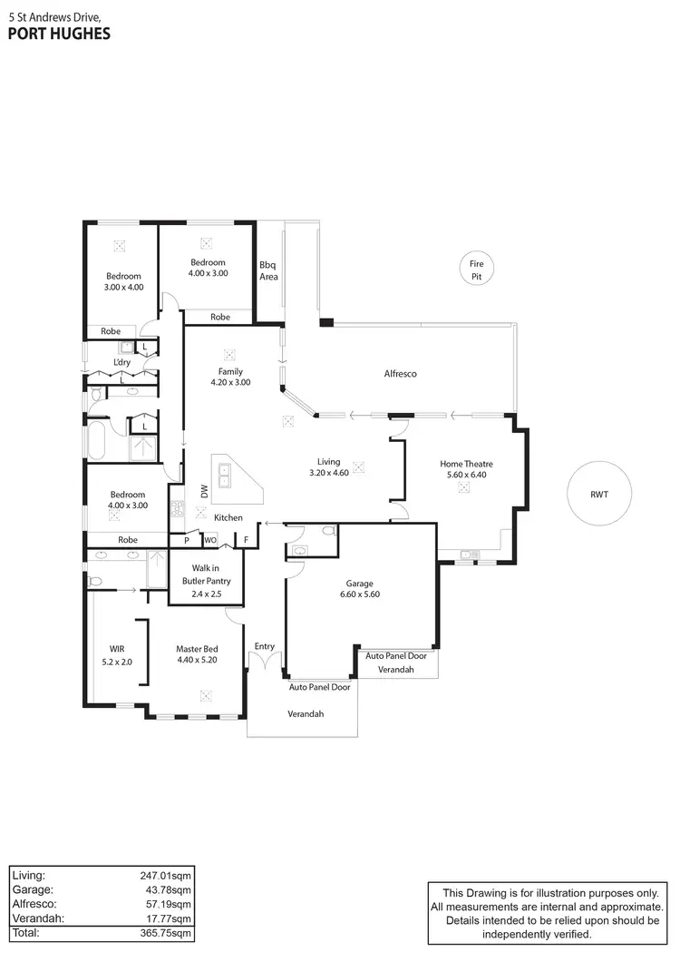 Floorplan of Homely house listing, 5 St Andrews Drive, Port Hughes SA 5558