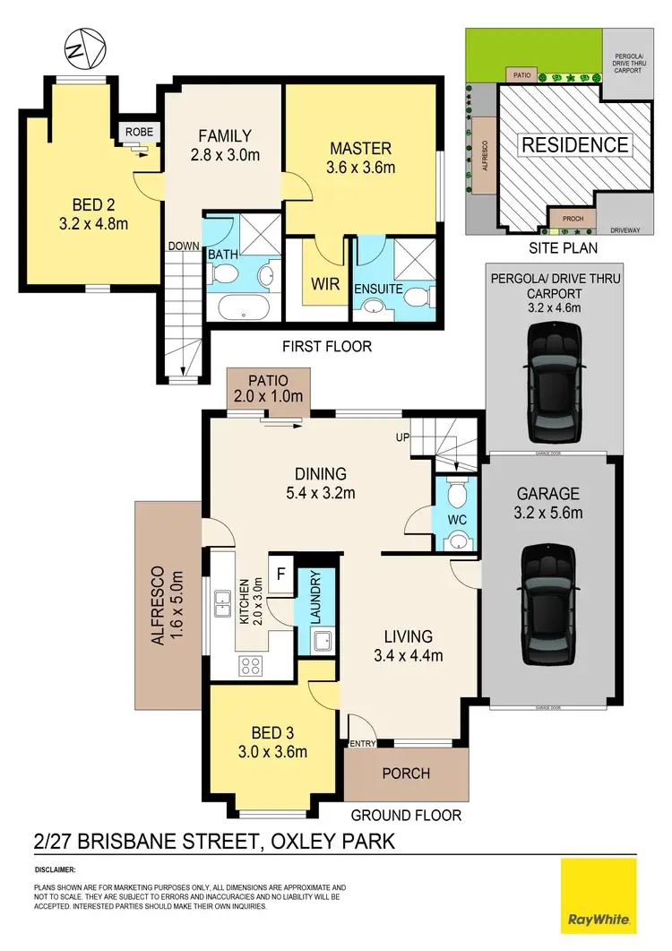 Floorplan of Homely townhouse listing, 2/27 Brisbane Street, Oxley Park NSW 2760