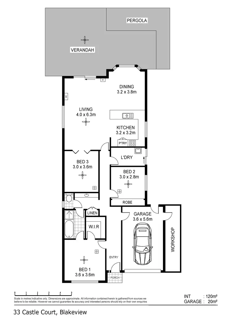 Floorplan of Homely house listing, 33 Castle Court, Blakeview SA 5114