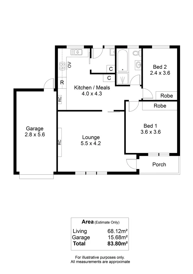 Floorplan of Homely unit listing, 3/607 Grange Road, Grange SA 5022