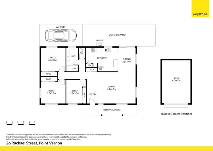 Floorplan of Homely house listing, 26 Rachael Street, Point Vernon QLD 4655