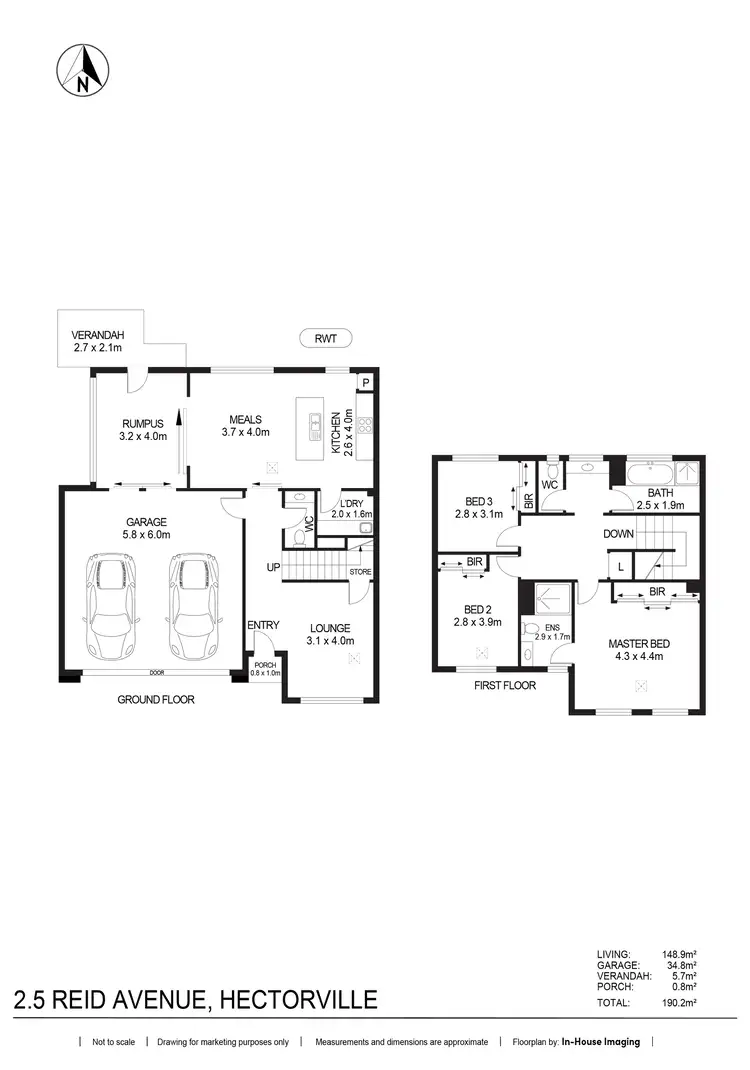 Floorplan of Homely house listing, 2/5 Reid Avenue, Hectorville SA 5073